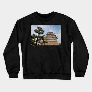 Himeji Castle With Tree, Kansai Crewneck Sweatshirt